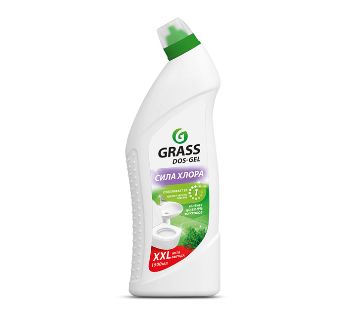 Средство чистящее для туалетных и ванных комнат Grass «Dos Gel» 1500мл