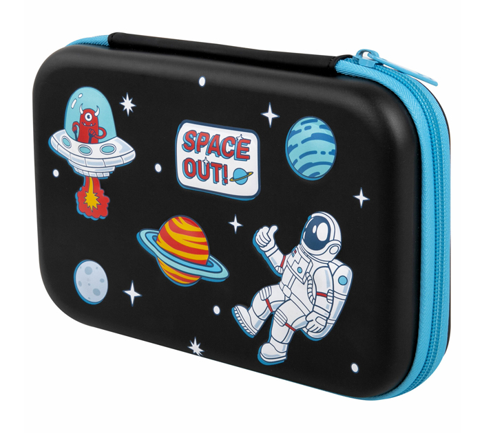 Пенал с 1 отделением Brauberg Kids «Space out» 220х150х40мм, 1 откидная планка