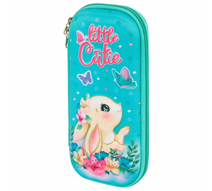 Пенал с 1 отделением Юнландия «Pretty bunny» 220х150х50мм