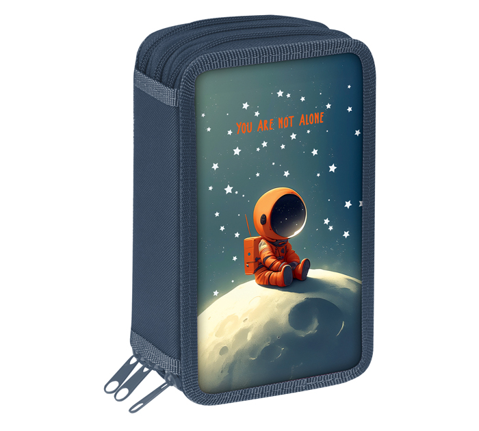 Пенал с 3 отделениями ArtSpace «On the moon» 190х110мм