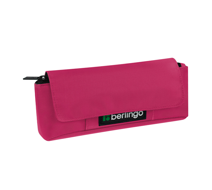 Пенал-косметичка Berlingo «Pink focus» 215х90х45мм