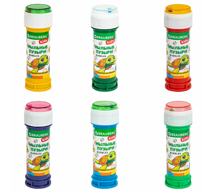 Игрушка Brauberg Kids «Мыльные пузыри» 60мл