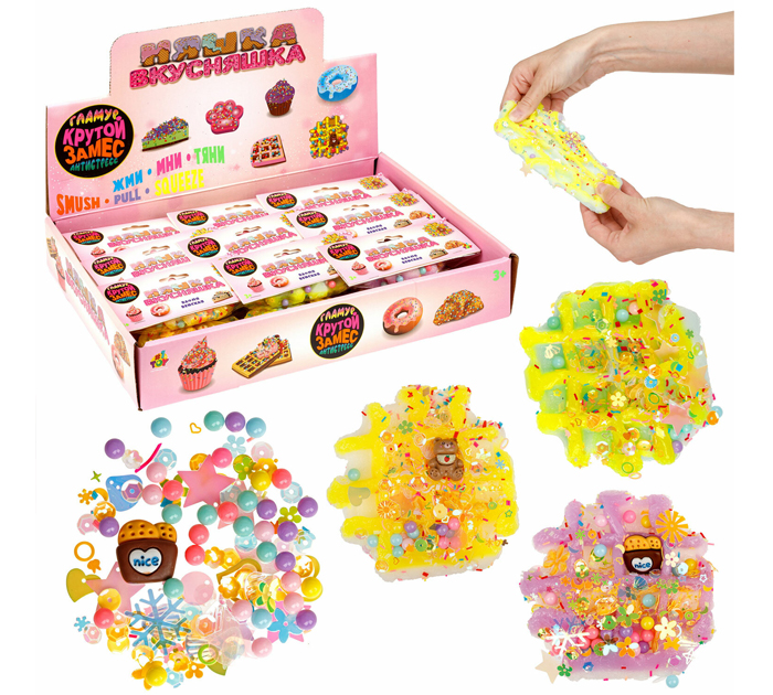 Игрушка 1TOY «Крутой замес. Няшка-Вкусняшка Венская вафля» антистресс