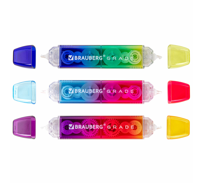 Корректор-лента Brauberg «Grade» 5мм, 10м, двусторонняя
