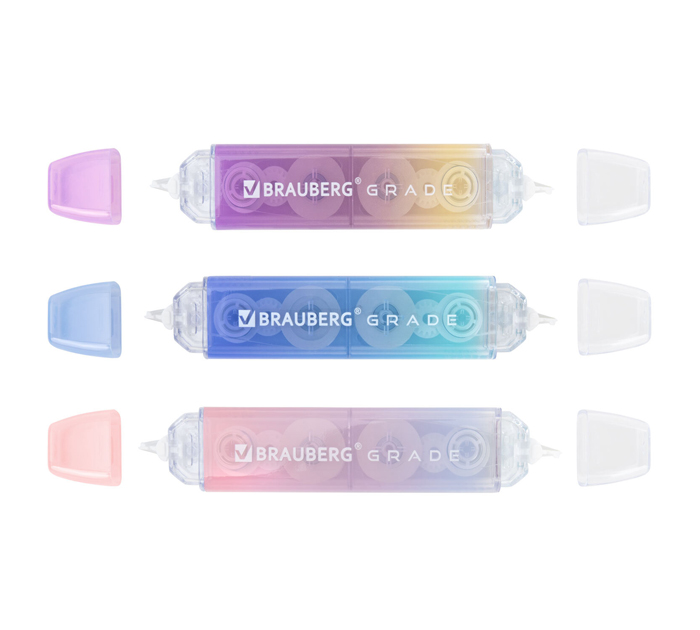 Корректор-лента Brauberg «Grade Pastel» 5мм, 10м, двусторонняя
