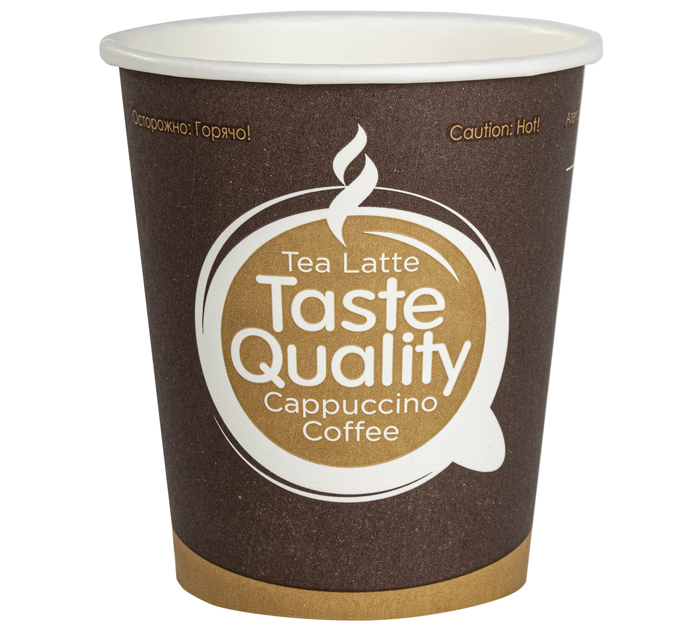 Стаканы бумажные Формация «Taste Quality» однослойные, 250мл, d80мм, 75шт