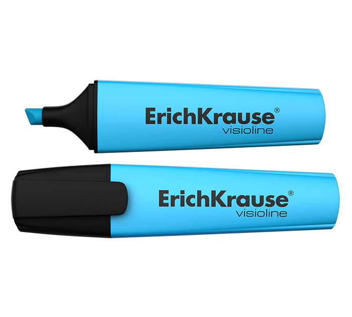 Маркер-текстовыделитель Erich Krause «Visioline V-12 Neon» голубой, 0.6-5мм