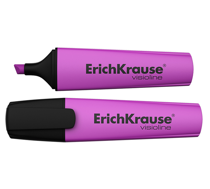 Маркер-текстовыделитель Erich Krause «Visioline V-12 Neon» фиолетовый, 0.6-5мм