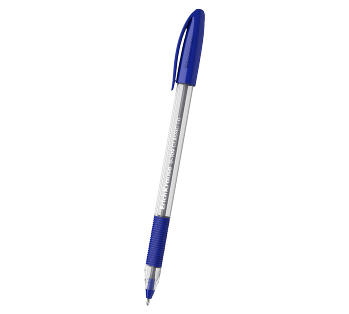 Ручка шариковая Erich Krause «U-109 Stick&Grip Classic» Ultra Glide Technology, синий стержень, узел 1.0мм, линия письма 0.3мм