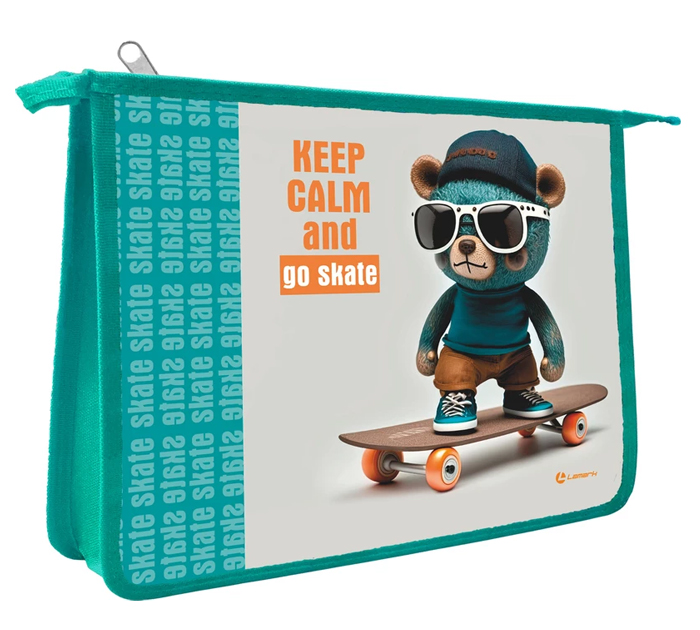 Папка для тетрадей Lamark «Keep Calm» А5, на молнии, 1 отделение