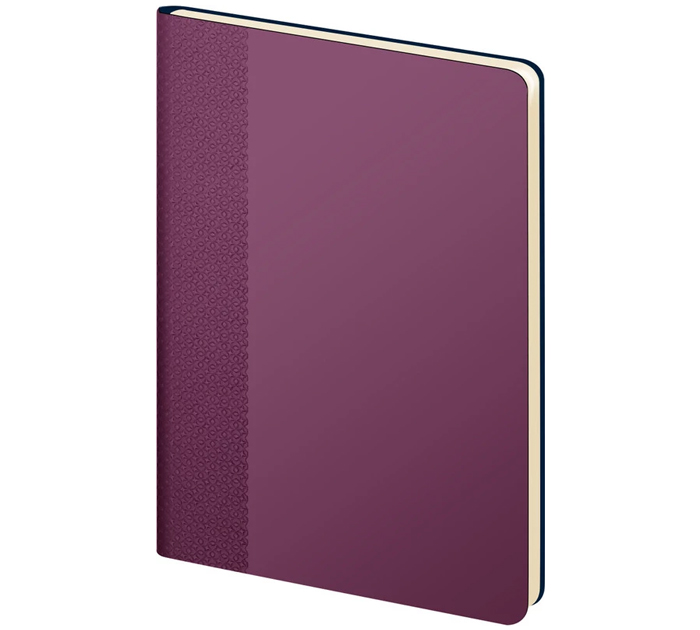 Ежедневник недатированный Lamark «Velvet Premium Flex» А5, фуксия, кожзам, 256стр