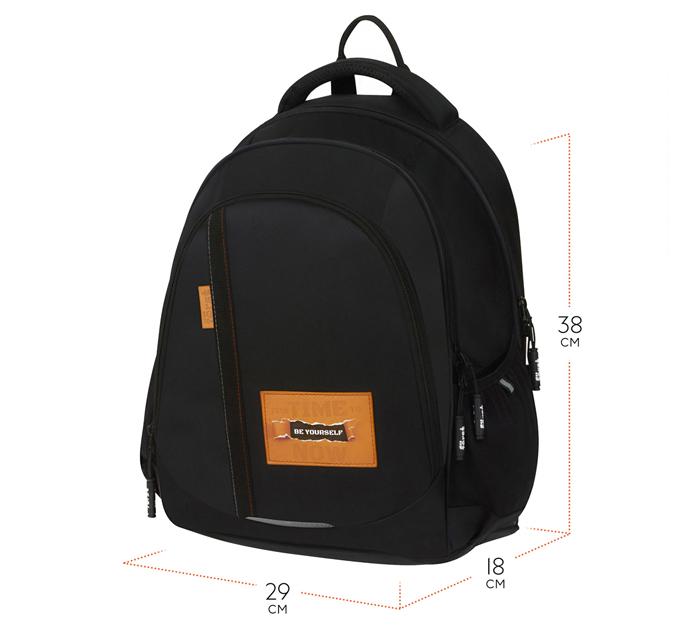 Рюкзак Forst «F-Junior Be yourself» 380х290х180мм, анатомическая спинка, 2 отделения, 3 кармана