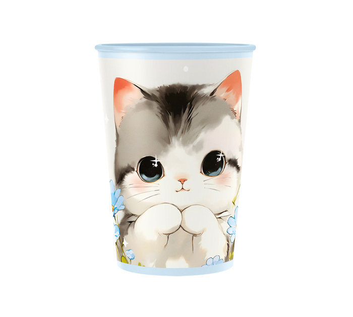 Стаканы бумажные праздничные Meshu «Cute cat» 200мл, 6шт