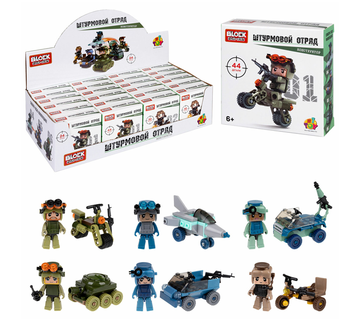 Конструктор 1TOY «Blockformers. Штурмовой отряд» ассорти, от 6-ти лет