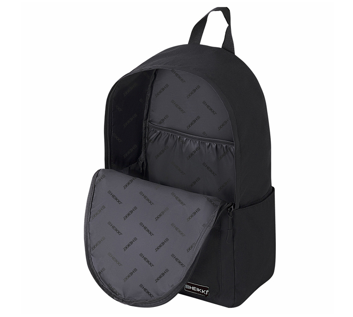 Рюкзак Heikki «Positive Black» 420х280х140мм, 1 отделение, 5 карманов