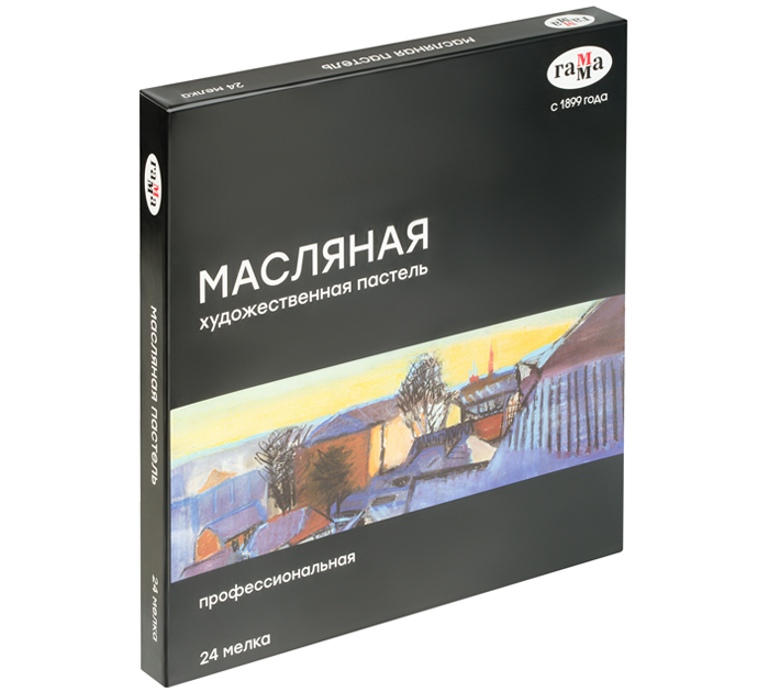 Пастель масляная Гамма 24 цвета