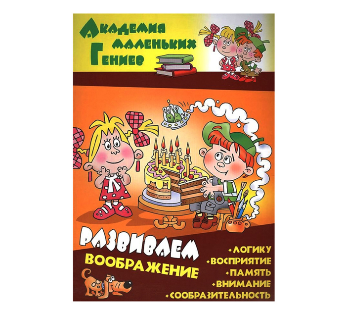 Книжка детская Академия маленьких гениев. Развиваем воображение А4
