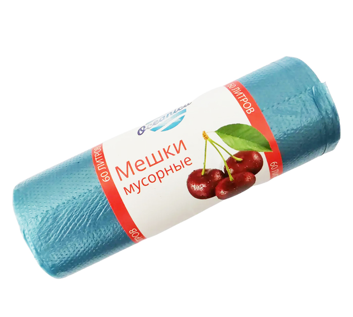 Мешки для мусора Oceanica 60л, 12мкм, 40шт