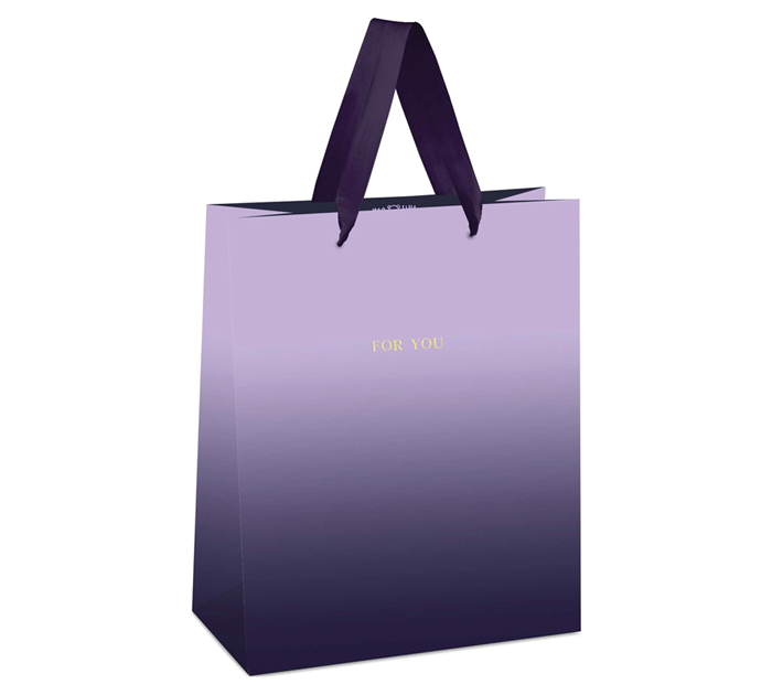Пакет подарочный Meshu «Duotone. Purple gradient» 26х32х12см
