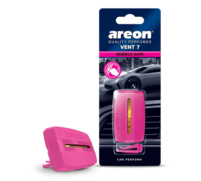 Ароматизатор автомобильный Areon «Vent 7 Bubble Gum» жидкий, на дефлектор