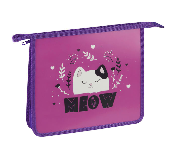 Папка для тетрадей ArtSpace «Meow» А5, на молнии, 1 отделение