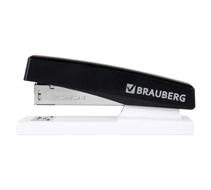Степлер Brauberg «Style Max» №24/6-26/6, на 30л, черный