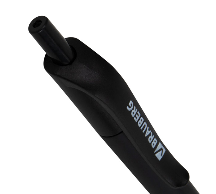 Ручка автоматическая Brauberg «Extra Glide RT Soft BLK» синий стержень, узел 0.7мм, линия письма 0.5мм