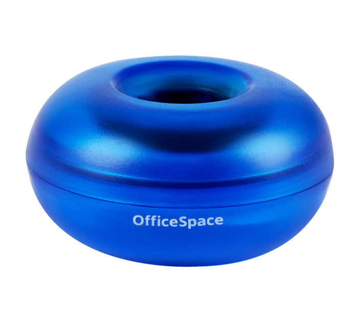Диспенсер для скрепок OfficeSpace пластиковый, магнитный, синий