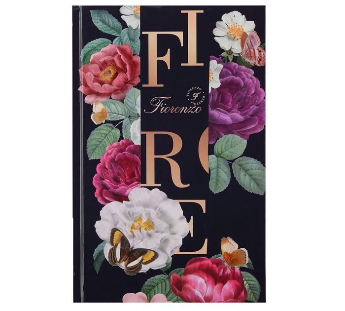 Ежедневник недатированный Fiorenzo «Цветочный вернисаж» А5, с рисунком, 160стр