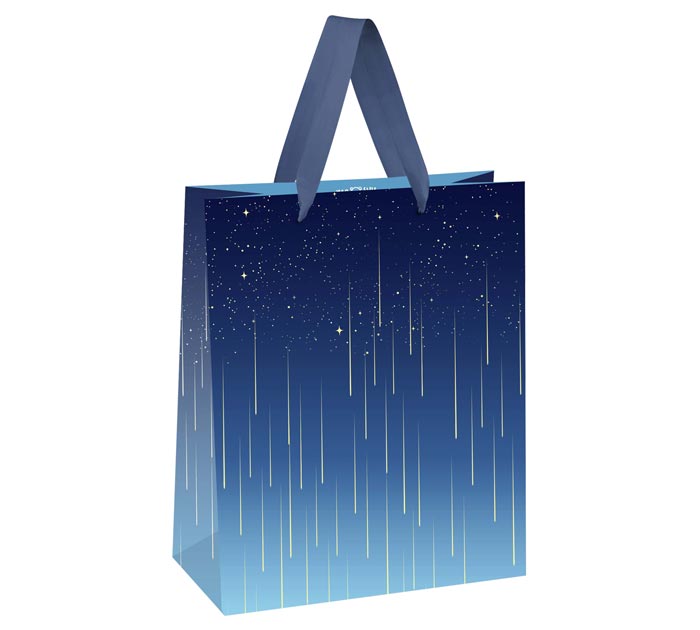 Пакет подарочный Meshu «Star rain» 11х14х6.5см