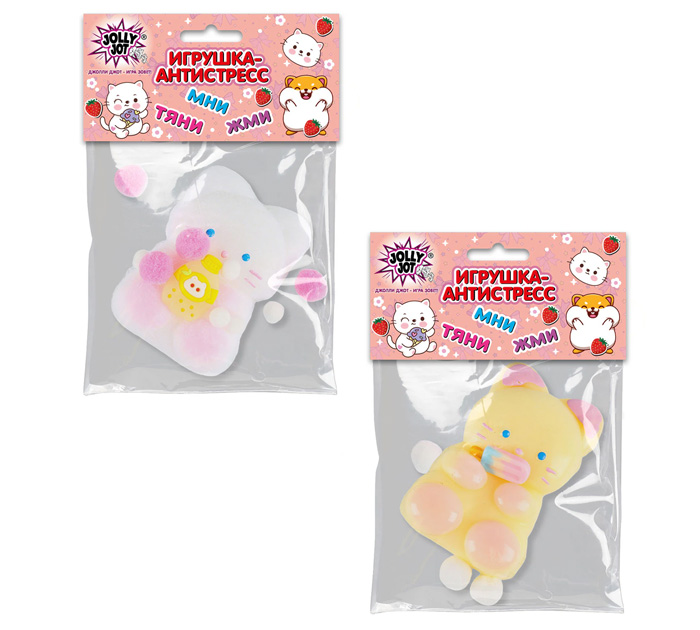 Игрушка Jolly Jot «Кошечка» антистресс, от 3-х лет