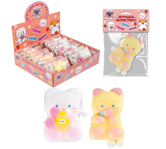 Игрушка Jolly Jot «Кошечка» антистресс, от 3-х лет