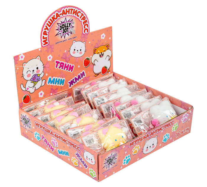 Игрушка Jolly Jot «Кошечка» антистресс, от 3-х лет