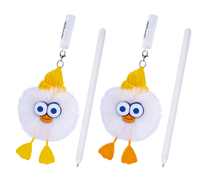 Ручка шариковая Funster «Fluffy Duck» синий стержень, узел 0.7мм, линия письма 0.35мм