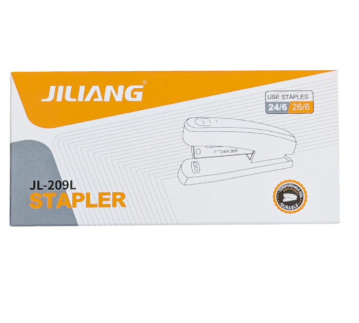 Степлер №24/6-26/6, на 20л, серый