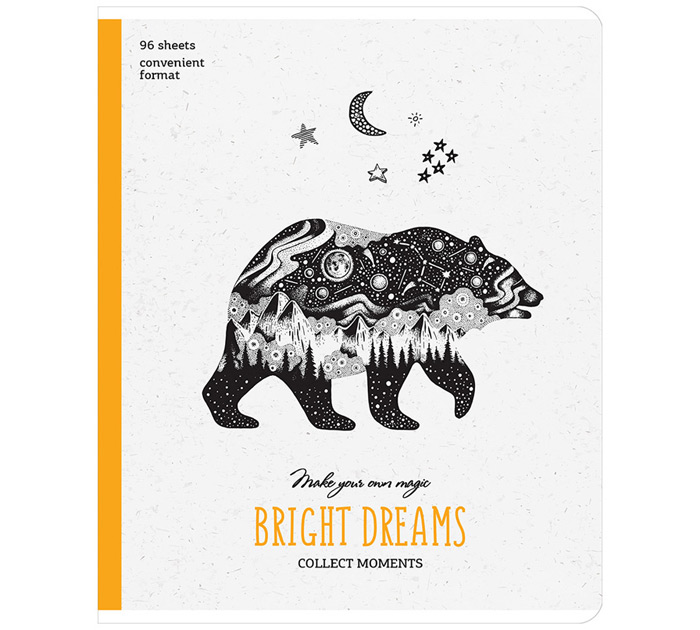 Тетрадь А5 96л клетка, ArtSpace «Рисунки. Bright dreams»