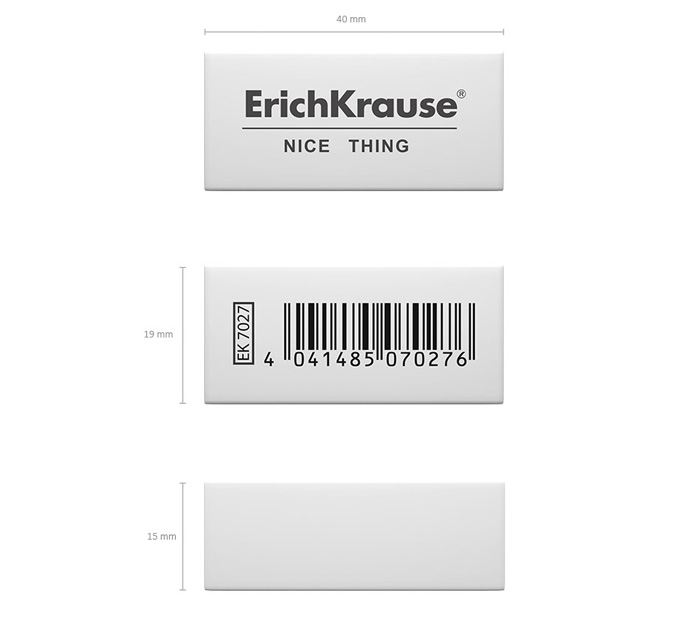 Ластик Erich Krause Nice Thing 40*19*15мм