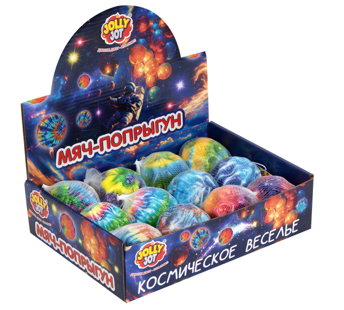 Мяч Прыгун 6см полиуретан ассорти Jolly Jot