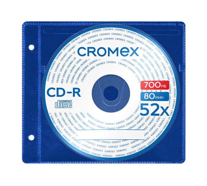 Диск CD-R 700МБ 52х в конверте Cromex