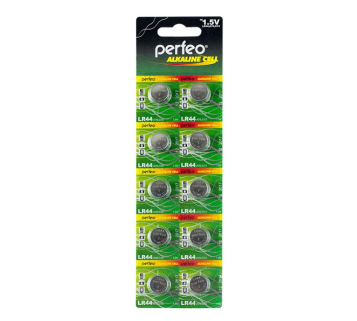 Эл.питания Perfeo AG13/10B LR44 Alkaline 1.5V 1шт.