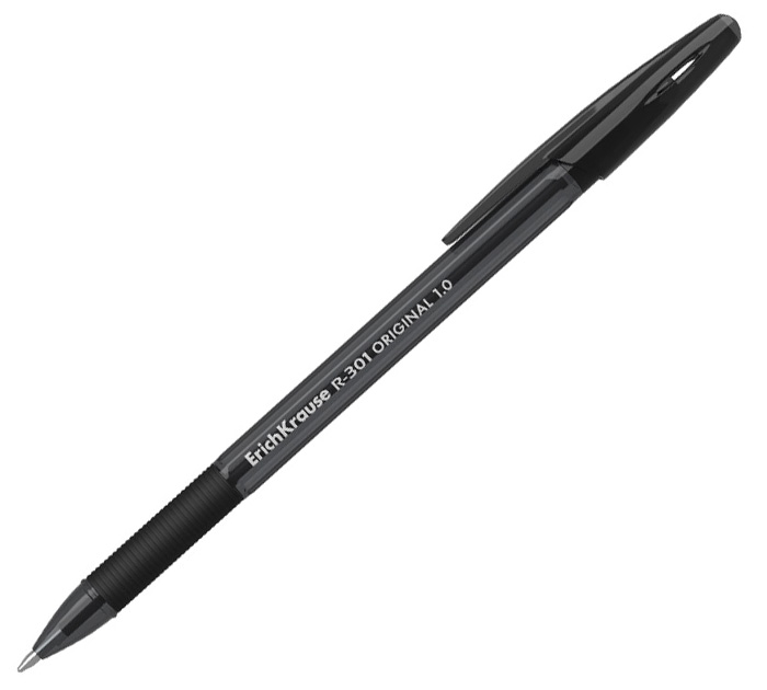 Ручка шар. черн. пишущ.узел 1.0мм R-301 Stick&Grip Original Folk Motives Erich Krause
