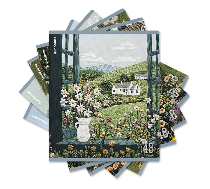 Тетрадь А5 48л клетка Erich Krause Fancy Field