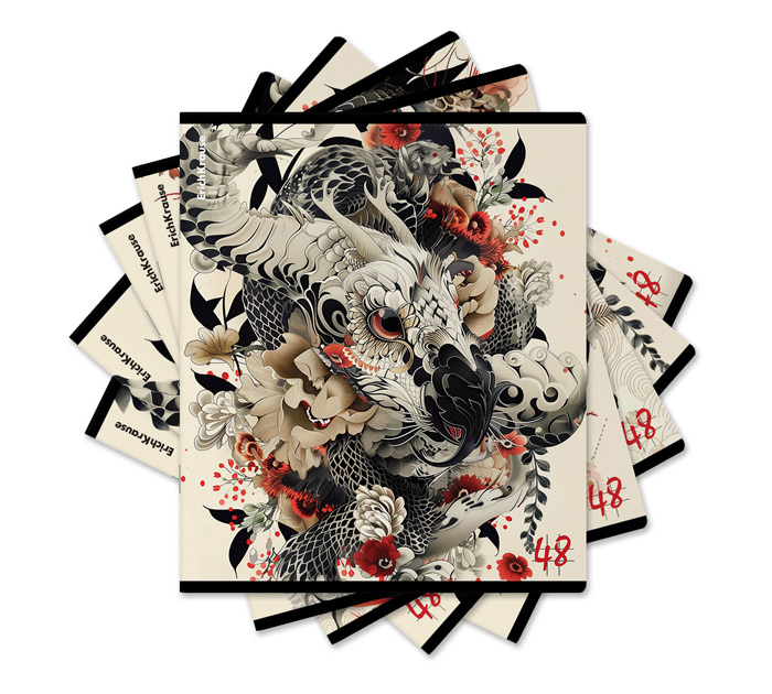 Тетрадь А5 48л клетка Erich Krause Ink Style