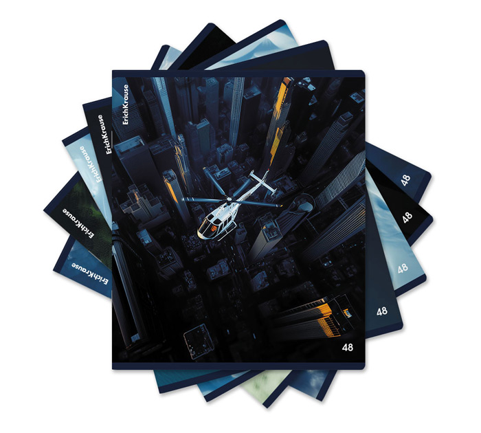 Тетрадь А5 48л клетка Erich Krause Top View