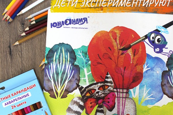 Акварельные карандаши: две техники - один материал